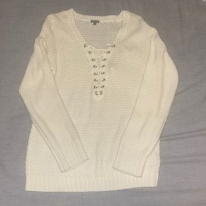 Cream knitted sweater